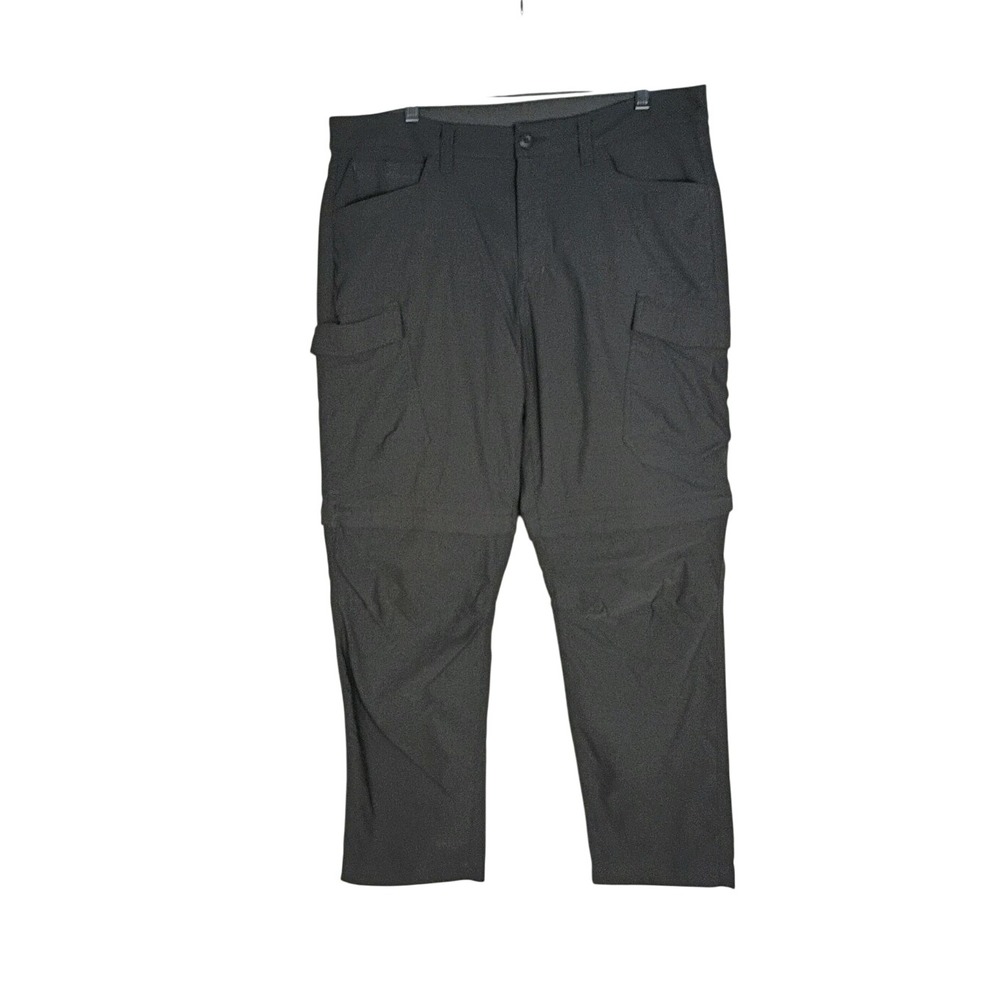 Men's 36X30 Grey Eddie Bauer Convertible Cargo Pants/ Shorts Outdoor